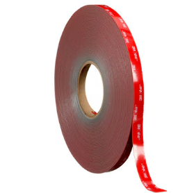 3M™ VHB™ Tape GPH-060GF, Gray, 1/2 in x 36 yd, 25 mil, Film Liner, 18 rolls per case