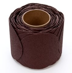 3M™ Stikit™ Cloth Disc Roll 341D, 60 X-weight, 5 in x NH, Die 500X, 100
discs/roll, 4 rolls/Case