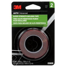 3M™ Super Strength Molding Tape, 03609, 1/2 in x 5 ft, 24 per case