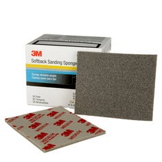 3M™ Softback Sanding Sponge 02606, 4-1/2 in x 5-1/2 in, (115mm x
140mm), Medium, 20 Sponges/Pack, 6 Packs/Case