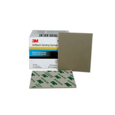 3M™ Softback Sanding Sponge, 02600, 4-1/2 in x 5-1/2 in, (115 mm x 140
mm), Microfine, 20 sponges per pack, 6 packs per case