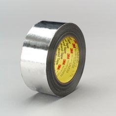 3M™ High Temperature Aluminum Foil Glass Cloth Tape 363, Silver, 1 in x
36 yd, 7.3 mil, 36 rolls per case
