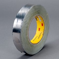 3M™ Lead Foil Tape 420, Dark Silver, 1 in x 36 yd, 6.8 mil, 9 rolls per
case