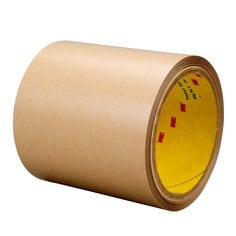 3M™ Double Coated Tape 9629PC, Clear, 54 in x 60 yd, 4 mil, 1 roll per
case