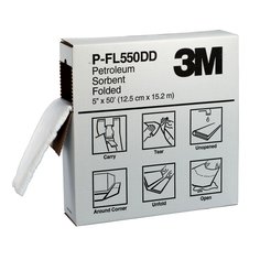 3M™ Oil Sorbent Folded P-FL550DD, 127 mm x 15.2 m, 3 Sets/Case