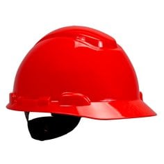 3M™ Hard Hat H-705R, Red 4-Point Ratchet Suspension, 20 EA/Case