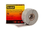 Scotch® Self-Fusing Silicone Rubber Electrical Tape 70, 1 in x 30 ft,
Sky Blue/Gray, 1 roll/carton, 24 rolls/case