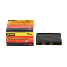 Scotch® Electrical Moisture Sealant Pad 06149, 2-1/2 in x 2-1/2 in,
Black,10 pads/carton, 250 pads/case