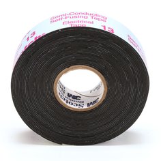 Scotch® Electrical Semi-Conducting Tape 13, 3/4 in x 15 ft, Printed,
Black, 50 rolls/Case, BULK