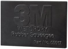 3M™ Wetordry™ Rubber Squeegee, 05518, 2 in x 3 in, 50 per case