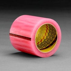 Scotch® Label Protection Tape 821, Pink, 4 in x 72 yd, 8 Roll/Case