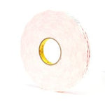3M™ VHB™ Tape 4950, White, 3/4 in x 36 yd, 45 mil, 12 Roll/Case