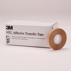 3M™ ATG Adhesive Transfer Tape 987, Clear, 1/4 in x 36 yd, 2.0 mil, 72
rolls per case