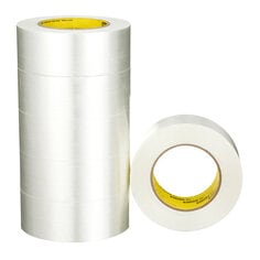 Scotch® Filament Tape 893, Clear, 48 mm x 55 m, 6 mil, 24 rolls per case