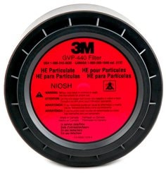 3M™ High Efficiency Particulate Filter (HE) GVP-440, for use with
GVP-Series Powered Air Purifying Respirator (PAPR) 8 EA/Case