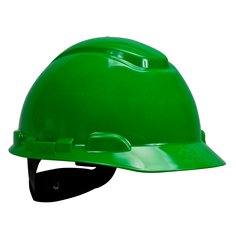 3M™ Hard Hat H-704R, Green 4-Point Ratchet Suspension, 20 EA/Case