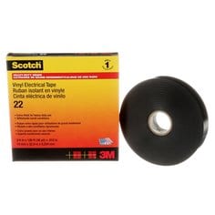 Scotch® Vinyl Electrical Tape 22, 3/4 in x 36 yd, Black, 12
rolls/carton, 48 rolls/Case