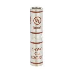 3M™ Scotchlok™ Copper Standard Barrel Connector 10003, up to 35 kV, 2
AWG, Brown, 25/Case