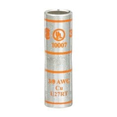 3M™ Scotchlok™ Copper Standard Barrel Connector 10007, up to 35 kV, 3/0
AWG, Orange, 10/Case