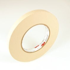 3M™ Crepe Paper Electrical Tape 16, 1/2 in x 60 yd, 3" Paper Core, 72
Rolls/Case
