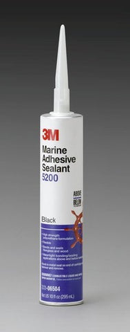 3M™ Marine Adhesive Sealant 5200, PN06504, Black, 295 mL Cartridge,
12/Case