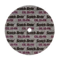 Scotch-Brite™ EXL Unitized Wheel, 6 in x 1/4 in x 1 in 2S FIN, 8 ea/Case