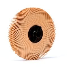 Scotch-Brite™ Radial Bristle Disc, RB-ZB, 6 Mic, 3 in x 3/8 in, Thin Bristle, 40/Carton, 80 ea/Case
