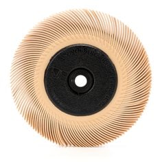 Scotch-Brite™ Radial Bristle Brush, 6 in x 7/16 in x 1 in 6 Micron with
Adapter, 5 ea/Case