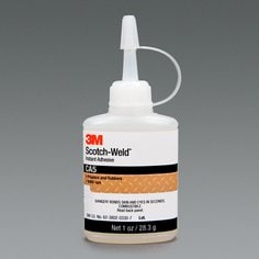 3M™ Scotch-Weld™ Instant Adhesive CA5, Clear, 1 fl oz Bottle, 12/case