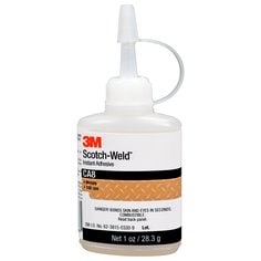 3M™ Scotch-Weld™ Instant Adhesive CA8, Clear, 1 fl oz Bottle, 12/case