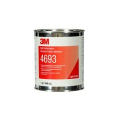 3M™ High Performance Industrial Plastic Adhesive 4693, Light Amber, 1
Quart Can, 12/case
