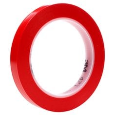 3M™ Vinyl Tape 471, Red, 3/8 in x 36 yd, 5.2 mil, 96 rolls per case