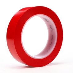 3M™ Vinyl Tape 471, Red, 1 in x 36 yd, 5.2 mil, 36 rolls per case
