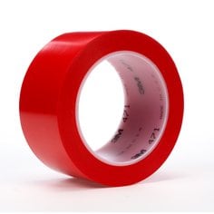 3M™ Vinyl Tape 471, Red, 4 in x 36 yd, 5.2 mil, 8 rolls per case