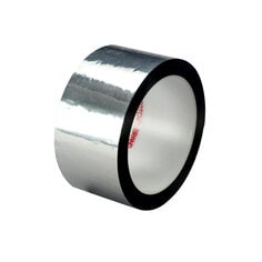 3M™ Polyester Film Tape 850, Silver, 1 in x 72 yd, 1.9 mil, 36 rolls per
case