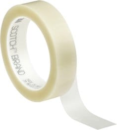 3M™ Polyester Film Tape 853, Transparent, 1/2 in x 72 yd, 2.2 mil, 72
rolls per case
