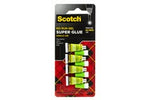 Scotch® Super Glue Gel AD119, 4-Pack of single-use tubes, .017 oz each