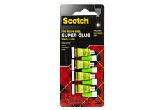 Scotch® Super Glue Gel AD119, 4-Pack of single-use tubes, .017 oz each