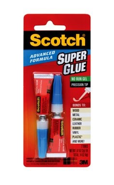 Scotch® Advanced Formula Super Glue Gel AD122, .07 oz, 2-Pack