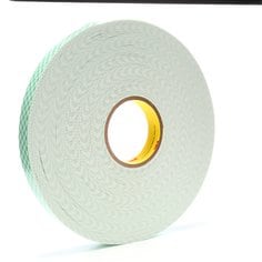 3M™ Double Coated Urethane Foam Tape 4016, Off White, 1 in x 36 yd, 62
mil, 9 rolls per case