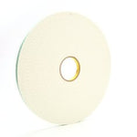 3M™ Double Coated Urethane Foam Tape 4008, Off White, 1/2 in x 36 yd,
125 mil, 18 rolls per case