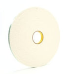 3M™ Double Coated Urethane Foam Tape 4008, Off White, 3/4 in x 36 yd,
125 mil, 12 rolls per case