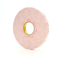 3M™ VHB™ Tape 4932, White, 3/4 in x 72 yd, 25 mil, 12 rolls per case