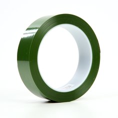 3M™ Polyester Tape 8402, Green, 1.9 mil, 1 in x 72 yd, 36 rolls per case