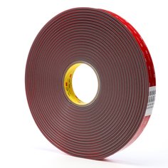 3M™ VHB™ Tape 4956F, Gray, 1 in x 36 yd, 62 mil, Film Liner, 9 rolls per
case