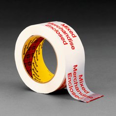 Scotch® Printed Message Box Sealing Tape 3775, White, 48 mm x 100 m,
36/Case