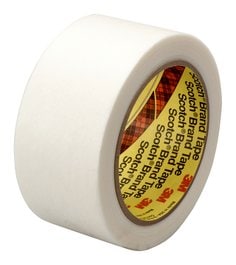 3M™ Vent Tape 394, White, 1 1/4 in x 16 1/2 yd, 4 mil, 24 rolls per case