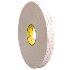 3M™ VHB™ Tape 4952, White, 1/4 in x 36 yd, 45 mil, 36 rolls per case