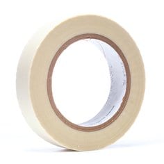 3M™ Glass Cloth Tape 3615, White, 1/2 in x 36 yd, 7 mil, 72 rolls per
case
