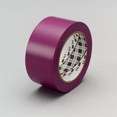 3M™ General Purpose Vinyl Tape 764, Purple, 49 in x 36 yd, 5 mil, 3
rolls per case, Plastic Core